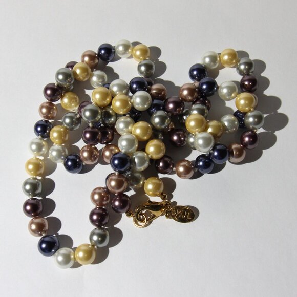 KJL 2013 Kenneth Jay Lane Long Heavy Colorful Beaded Necklace - Picture 7 of 8